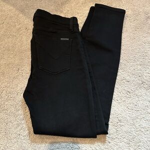 Hudson mid rise skinny black jeans